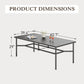 Sophia & William 9Pcs Patio Outdoor Dining Set Metal 84  Extendable Table & 8 Swivel Wicker Rattan Chairs with Beige Cushions