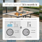 Sophia & William Outdoor Metal Rectangular Dining Table for 6 Chairs