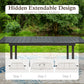 Sophia & William 9 Piece Metal Outdoor Patio Dining Set Outdoor Textilene Swivel Chairs and Expandable Table Furniture Set