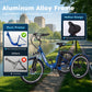 Alpha Joy 24", Electric Bike with Removable Basket, 48V 13Ah Battery & 48V 350W(Peak 500W) Motor 3 Wheels Ebike for Adults UL2849
