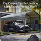 Alpha Joy 10' x 15' Heavy Duty Carport with Galvanized Steel Roof Multi-Purpose Shelter