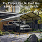 Alpha Joy 12' x 20' Heavy Duty Galvanized Steel Carport with Side Walls Multi-Purpose Shelter