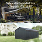 Alpha Joy 12' x 20' Heavy Duty Galvanized Steel Carport with Side Walls Multi-Purpose Shelter