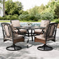 Sophia&William 5 Pieces Outdoor Patio Dining Set Swivel Chairs and Table Set for 4