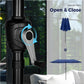 Alpha Joy 13x6.5ft Double-Sided Extra Large Outdoor Patio Market Rectangle Umbrella with Crank Handle, Haze Blue