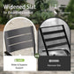 Sophia&William 7Pcs Patio Dining Set Outdoor Metal Stackable Chairs and Rectangular Table Furniture Sets for 6