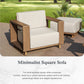 Sophia & William 8 Pieces L-shaped Wicker Patio Furniture Set 8-Seat Outdoor Cushioned Conversation Set, Yellow-Brown & Beige