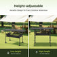 Sophia & William Camping Table Adjustable Height Aluminum Camping Table Outdoor Portable Table with Storage