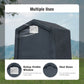 Alpha Joy 6 x 10 x 7 ft Portable Storage Shed Outdoor Heavy Duty Carport with Roll-up Ventilated Windows for Patio Furniture