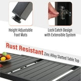 Sophia & William 9 Pieces Metal Patio Dining Set for 8 People Outdoor Chairs Table Set