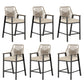 Sophia & William 6Pcs Outdoor Patio Bar Stools Wicker Rattan Counter Height Chairs
