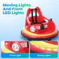 Sophia&William Bumper Car for Kids 12V Battery Powered Ride on w/Bluetooth Music, LED Lights, Remote Control, Electric Toy Car in 2 MPH with DIY Stickers, Red