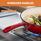 Sophia & William 7 Pieces Enameled Cast Iron Nonstick Cookware Set, Red