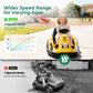 Alpha Joy Kids 12V Bumper Car with Steering Wheel & Remote Control, 3-Color LED Lights, 3 Speeds, Electric Ride-on Toys Car for 3-6 Years, Yellow