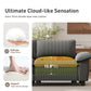 Sophia&William Convertible Sectional Sofa Couch, Modern Corduroy Couch 4-Seat Sofa Sectional for Living Room,Gray
