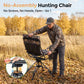 Sophia & William Heavy Duty 360¡ã Swivel Hunting Chair with Patent-Pending Quick-Lock Frame, Waterproof 600D Camo Oxford Fabric, Adjustable Legs for Outdoor Camping, Fishing & Blind - 330lbs Capacity