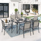 Sophia & William 7Pcs Patio Dining Set Outdoor Table & Textilene Chairs Furniture Set