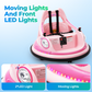 Sophia&William Bumper Car for Kids 12V Battery Powered Ride on w/Bluetooth Music, LED Lights, Remote Control, Electric Toy Car in 2 MPH with DIY Stickers, Pink