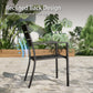 Sophia&William 7Pcs Patio Dining Set Outdoor Metal Stackable Chairs and Rectangular Table Furniture Sets for 6