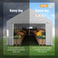 Alpha Joy Storage Shelter 13'x 26' Commercial Shelter Tent Outdoor Storage Tent Heavy Duty Carport with Removable Side Walls for Wedding, Courtyard and Parties