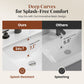 Sophia & William 72" Bathroom Vanity with Double Sink Freestanding Wood Bathroom Cabinet Vanity with 2 Doors of Adjustable Shlves, 2 Pull-out Drawers and 1 Elevated Drawer, Hickory