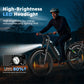 Alpha Joy 26" Rated 500W Peak 1000W E-Bike, 26" Fat Tire Electric Mountain Bike, 48V Ebike for Adults with LED Headlight UL2849