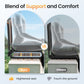 Sophia&William Set of 2 Portable Stadium Chair Stadium Seat for Bleacher with Storage Pocket, Black