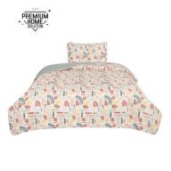 PREMIUM HOME SOLUTION 3 Pieces Quilt Set King Size with 1 Quilt and 2 Pillow Shams, Reversible Microfiber Bedding Bedspread Coverlet Set, Cozy, Lightweight and Hypoallergenic,