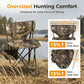 Sophia & William 2 Pack Hunting Chair 600D Waterproof Folding Hunting Blind Supports 230Lbs with Lumbar Support,Camo