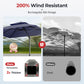 Alpha Joy 12x9ft Outdoor Patio Umbrella Large Rectangle Offset Cantilever Double Umbrella with 360¡ãRotation, Navy Blue