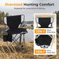Sophia & William 2 Pack Hunting Chair 600D Waterproof Folding Hunting Blind Supports 230Lbs with Lumbar Support,Black