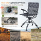 Sophia & William 360 Degree Silent Swivel Breathable Textilene Hunting Blind Foldable Camping Chair with Patented Quick Setup Frame