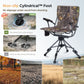 Sophia & William Heavy Duty 360¡ã Swivel Hunting Chair with Patent-Pending Quick-Lock Frame, Waterproof 600D Camo Oxford Fabric, Adjustable Legs for Outdoor Camping, Fishing & Blind - 330lbs Capacity