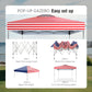 10'x 10' Pop up Canopy Tent Outdoor Event Instant Tent with Roller Bag