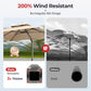 Alpha Joy 12x9ft Outdoor Patio Umbrella Large Rectangle Offset Cantilever Double Umbrella with 360¡ãRotation, Beige