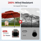 Alpha Joy 12x9ft Outdoor Patio Umbrella Large Rectangle Offset Cantilever Double Umbrella with 360¡ãRotation, Brick Red
