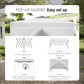 Alpha Joy 10'x 10' Instant Canopy Outdoor Ez Up Outdoor Canopy Shelter Tent with 4 Side Walls, White