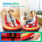 Sophia&William Bumper Car for Kids 12V Battery Powered Ride on w/Bluetooth Music, LED Lights, Remote Control, Electric Toy Car in 2 MPH with DIY Stickers, Red