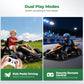 Alpha Joy Kids Drift Go-kart 12V 550W Power Ride on Crazy Cart w/Remote Control, LED Lights, Bluetooth Music, 3 Speeds, Electric Car for Kids Aged 3-8, Orange
