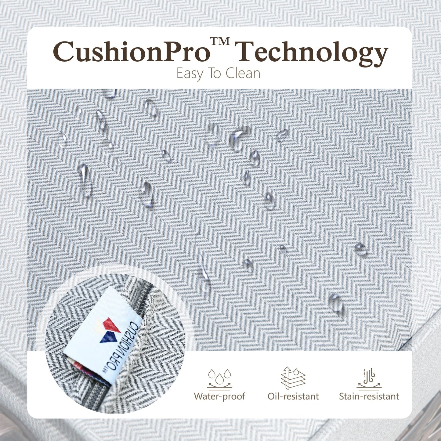 Sophia & William Outdoor Patio Wicker Swivel Chairs Set of 2 with 5.5" Thick Cushions, Light Grey