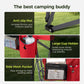 Sophia & William Oversized Camping Chair Heavy Duty High Back Camping Chairs 500lbs Capacity Folding Lawn Chairs with Cup Holder, Portable for Outdoor, Beach and Picnic, Red