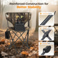 Sophia & William 2 Pack Hunting Chair 600D Waterproof Folding Hunting Blind Supports 230Lbs with Lumbar Support,Camo