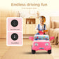Alpha Joy Kids Remote Control Car Toys with LED Lights & Rocket Sticker, Pink