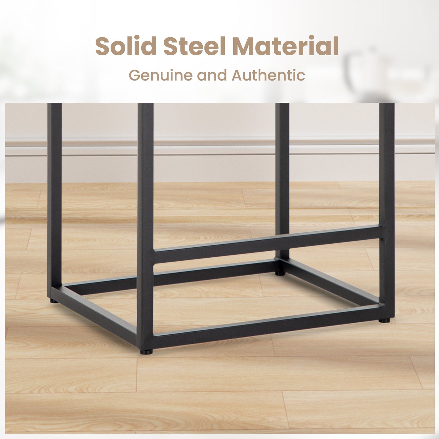 Sophia & William 24" Bar Stool Counter Height Bar Stools with Footres, Brown