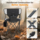 Sophia & William 2 Pack Hunting Chair 600D Waterproof Folding Hunting Blind Supports 230Lbs with Lumbar Support,Black