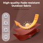 Alpha Joy 12x9ft Outdoor Patio Umbrella Large Rectangle Offset Cantilever Double Umbrella with 360° Rotation, Brick Red