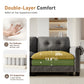 Sophia&William Modular Sectional Sofa Couch Set, U-shaped Linen Cloud Couch 6-Seat Retro Nailhead Trim Cloud Sofa Set with 4 Pillows for Living Room, Dark Gray