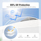 Alpha Joy 10'x 10' Instant Canopy Outdoor Ez Up Outdoor Canopy Shelter Tent with 4 Side Walls, White