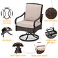 Sophia&William 5 Pieces Outdoor Patio Dining Set Swivel Chairs and Table Set for 4