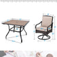 Sophia&William 5 Pieces Outdoor Patio Dining Set Swivel Chairs and Table Set for 4